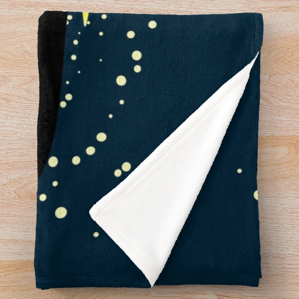 Plush blanket with Subaru-inspired design