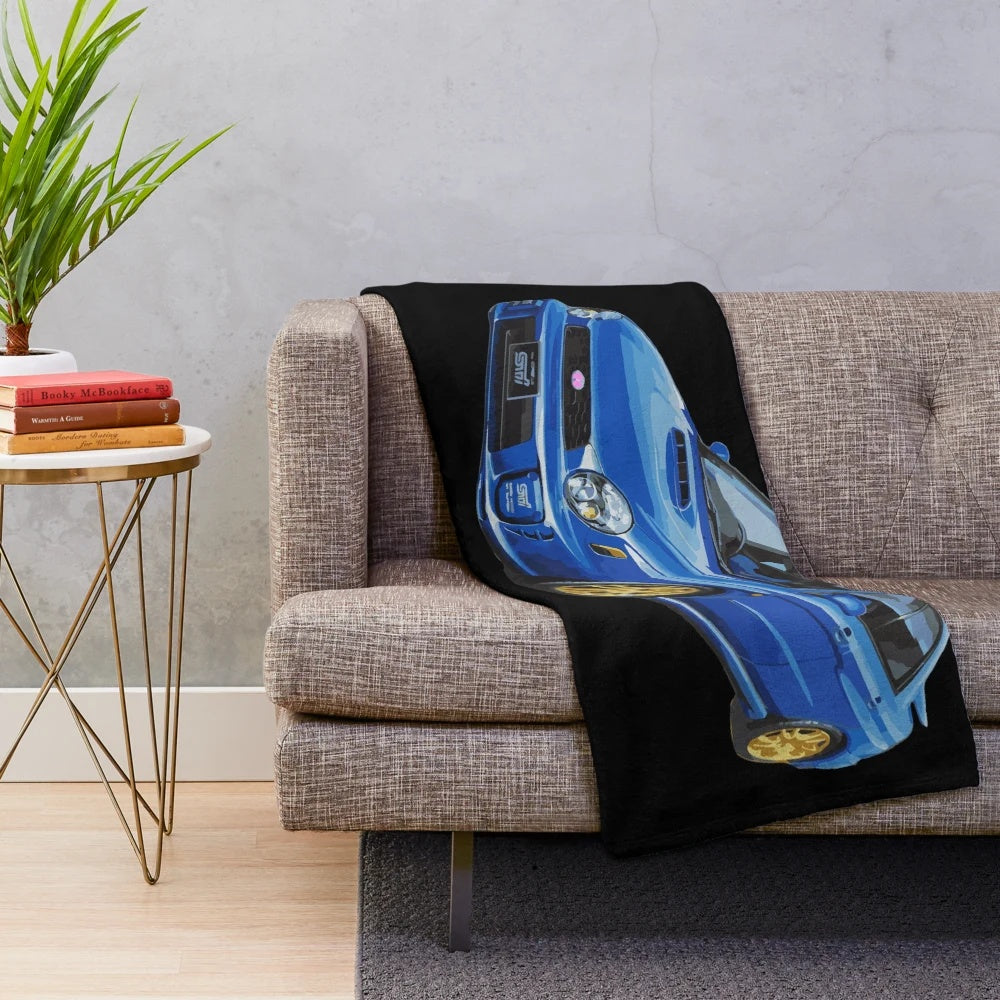 Subaru WRX Rally-Inspired Plush Blanket