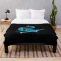 Subnautica Ghost Leviathan inspired plush blanket