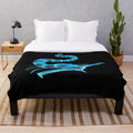 Subnautica Ghost Leviathan plush blanket featuring the iconic underwater creature