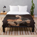 Plush blanket featuring an illustration of BTS member Min Yoongi, also known as Suga or Agust D