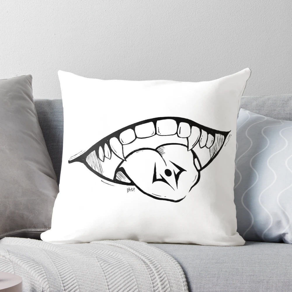 Sukuna Mouth Pillow featuring the iconic character from the popular anime Jujutsu Kaisen