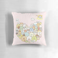 Sumikko Gurashi plush pillow featuring the beloved characters like Tokage, Shirokuma, and Neko Cat