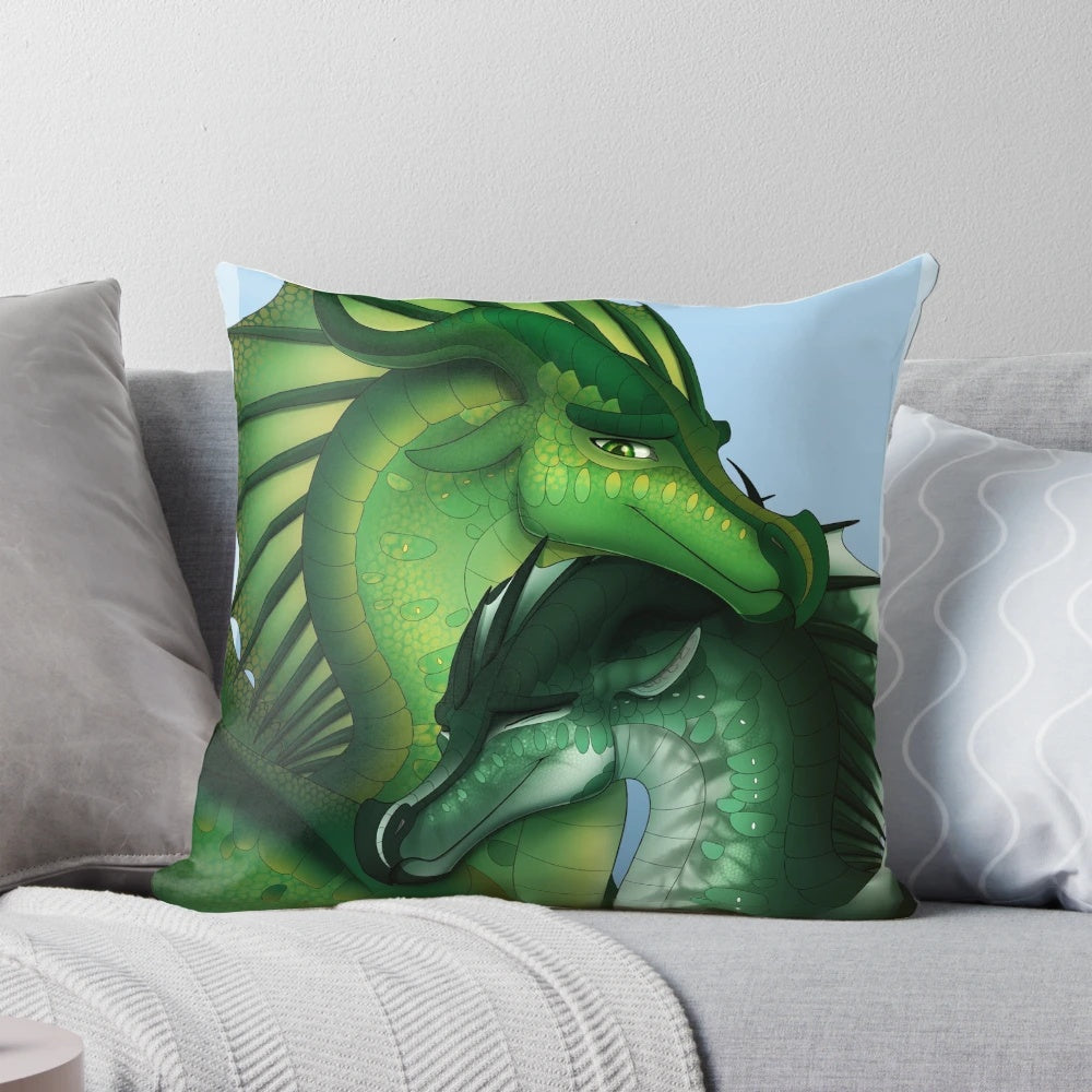 Sundew and Willow the LeafWings Pillow - Soft, Plush Cushion Featuring Characters from the Wings of Fire Series