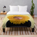 Sunflower inspired plush blanket featuring BTS member Suga/Min Yoongi