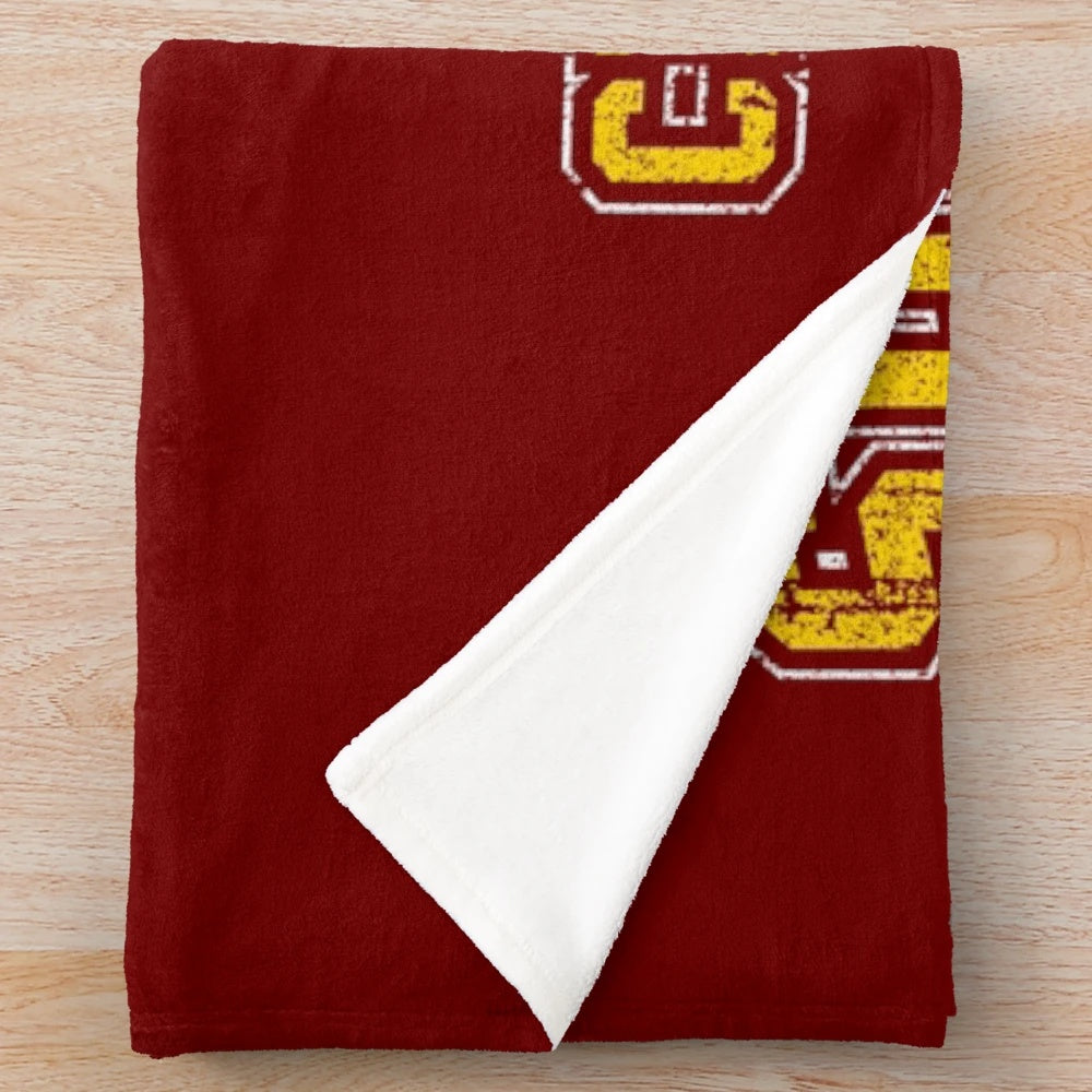 Sunnydale High Inspired Plush Blanket featuring Buffy, Spike, and other fan-favorite characters