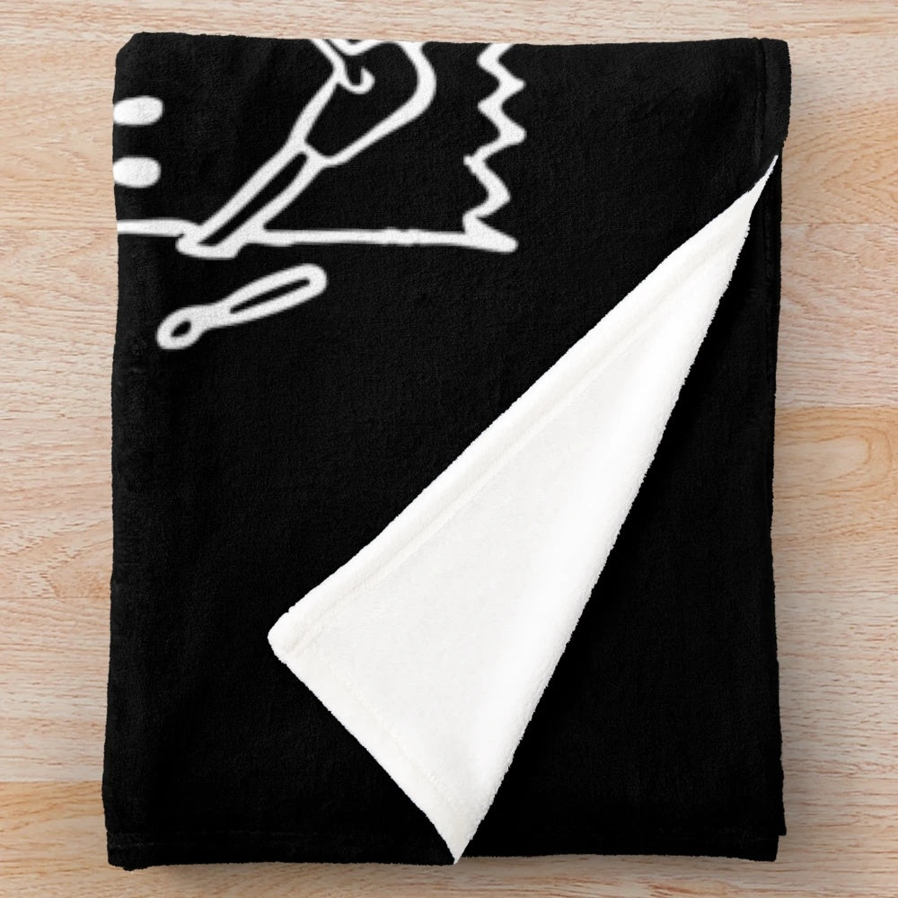 Sunset Curve Ghosties Plush Blanket - A cozy fan-inspired blanket featuring the beloved characters from Julie and the Phantoms