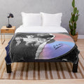 Sunset Curve Inspired Plush Blanket with Characters from Julie and the Phantoms
