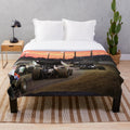Sunset Speedway Racing Plush Blanket