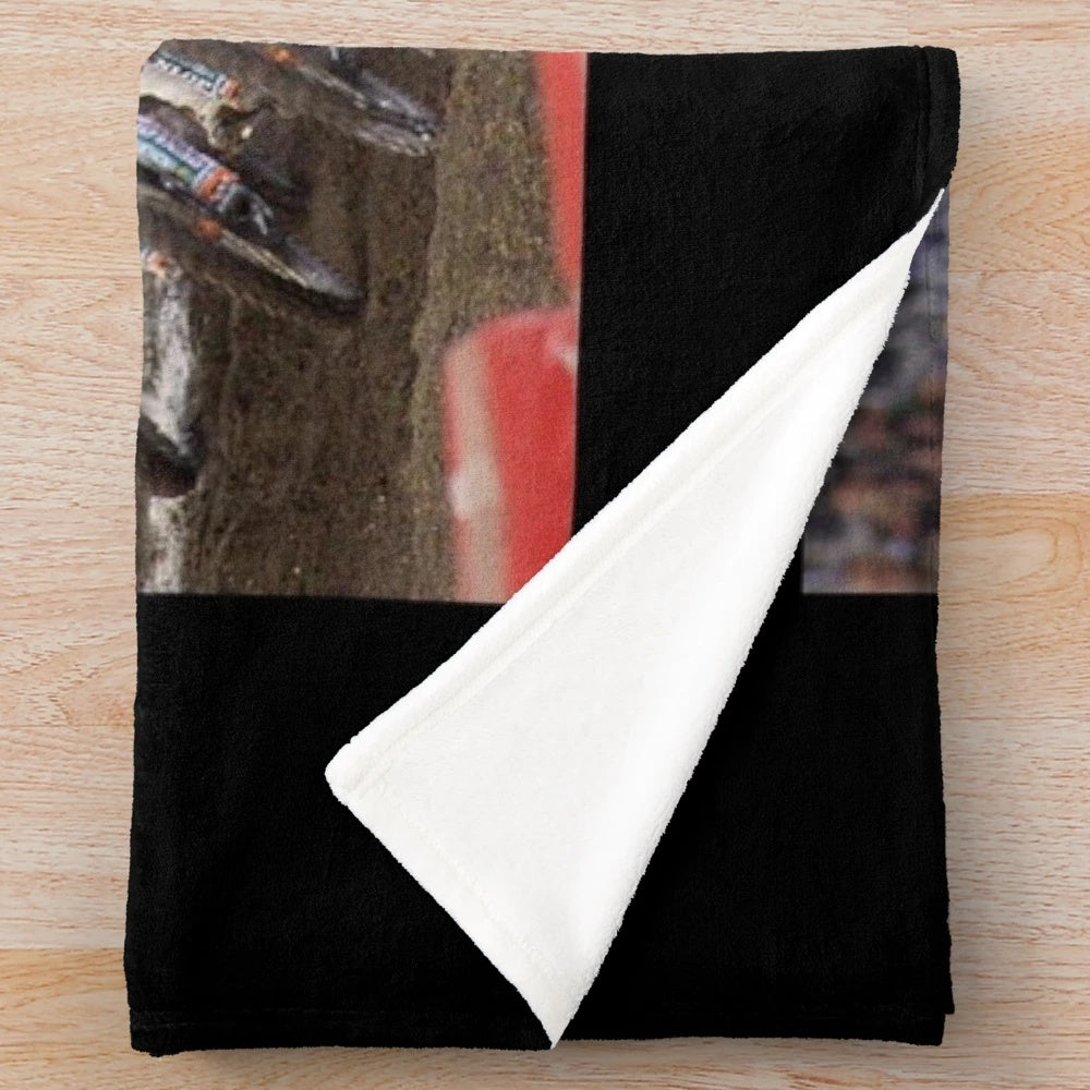 Motocross-themed plush blanket with Daytona International Speedway graphics