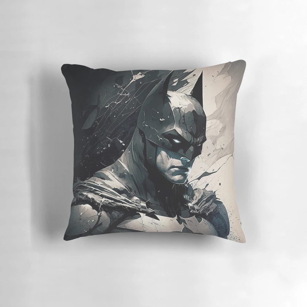 Superhero Bat Pillow with Detailed Comic Book Inspired Design