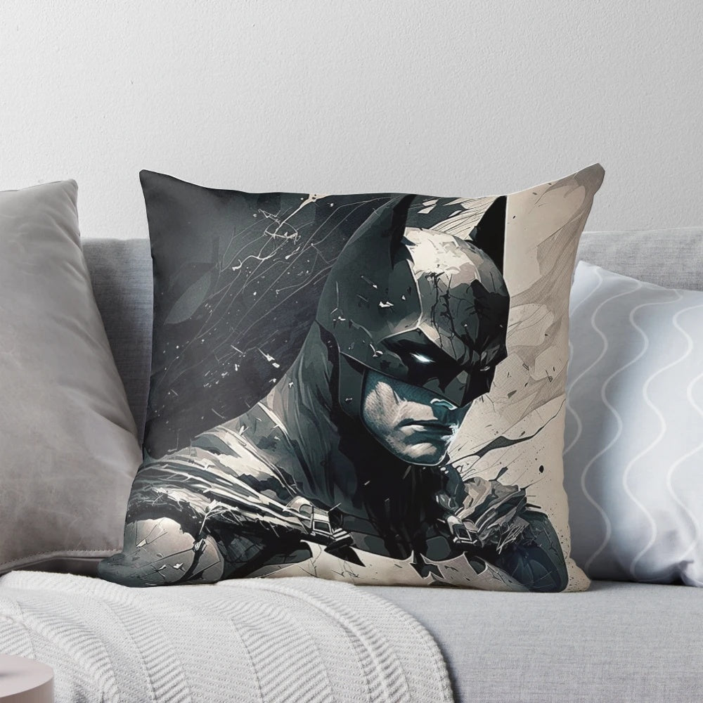 Superhero Bat Pillow with Detailed Comic Book Inspired Design