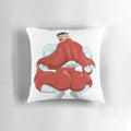 Superhero cartoon character pillow with a thick, shapely booty