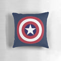 Vibrant superhero-themed pillow featuring the iconic Captain America design