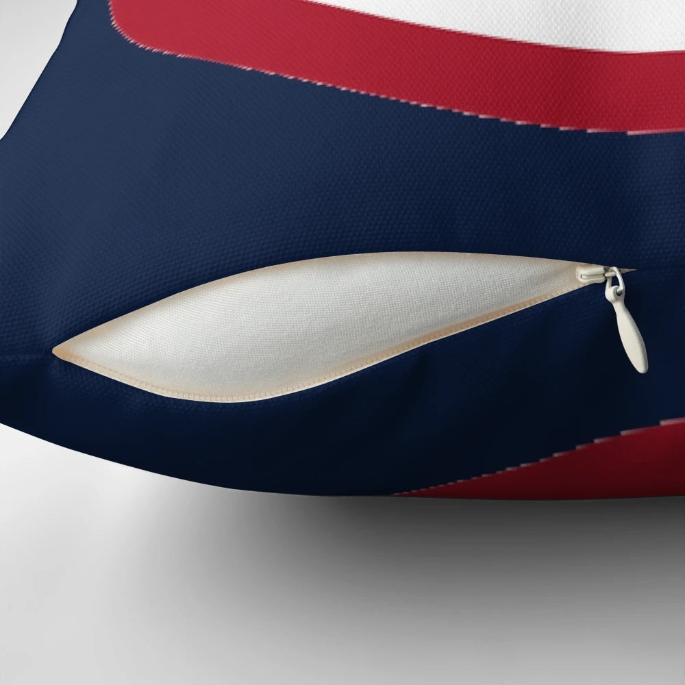 Vibrant superhero-themed pillow featuring the iconic Captain America design