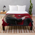 Plush spider-man themed bedding with Peter Parker and MJ design