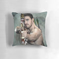 Stylish pillow featuring actor Stephen Amell as the character Oliver Queen from the hit TV series Arrow