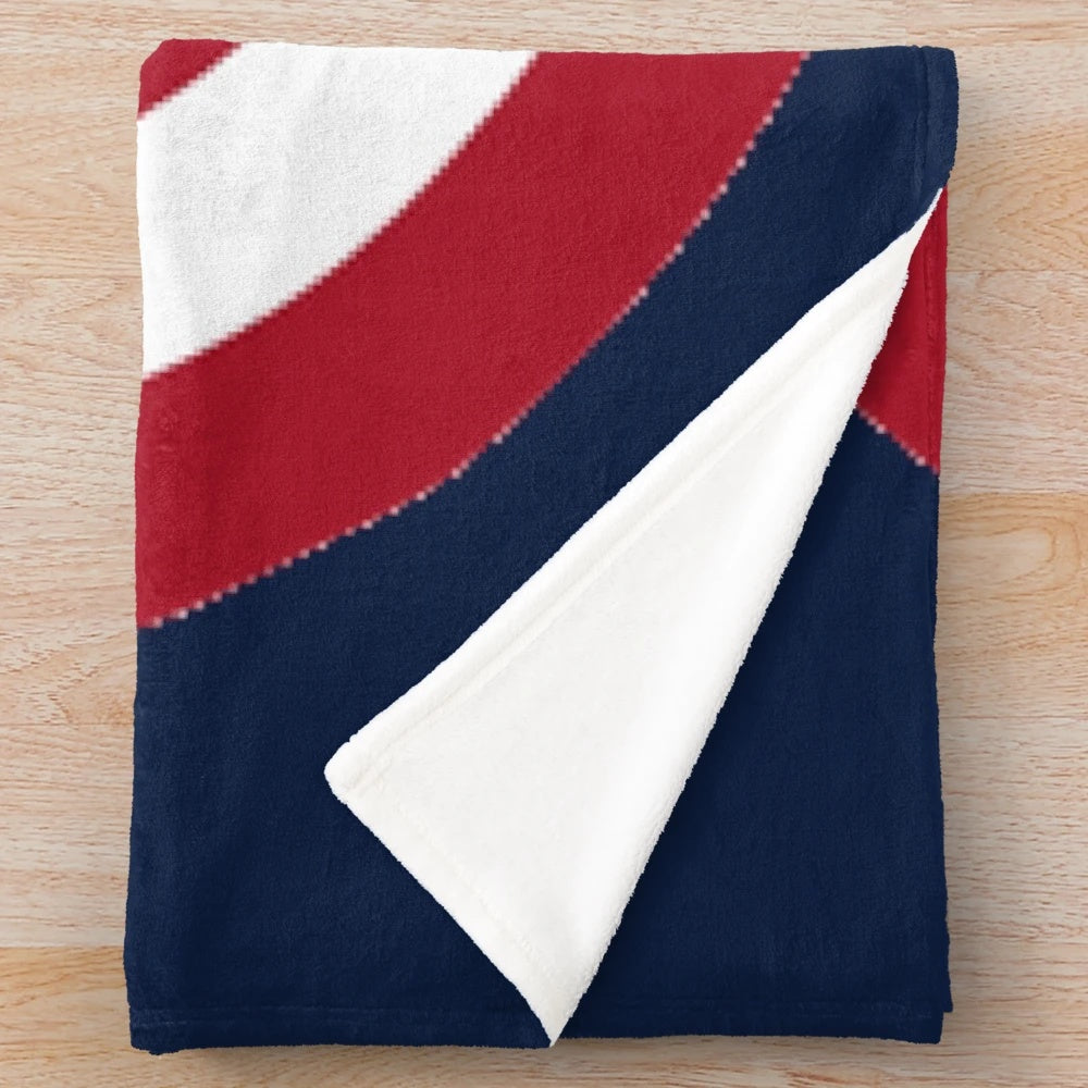 Superhero plush blanket featuring Captain America and stars