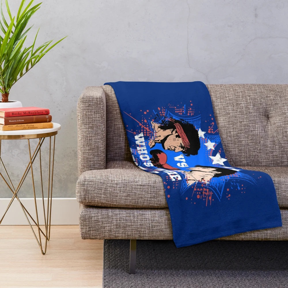 Superhero Strength Plush Blanket featuring epic movie scenes