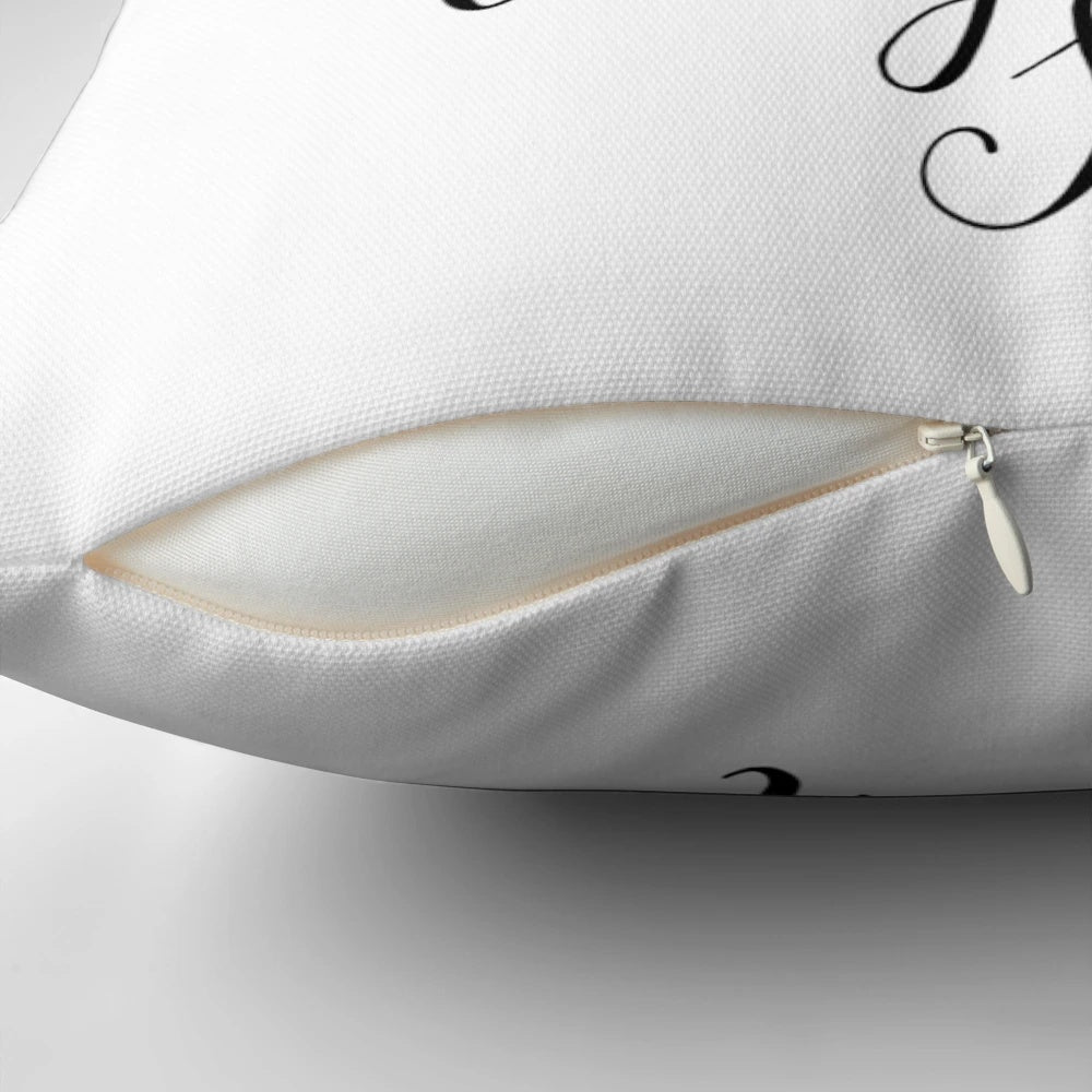 Supernatural-inspired 1967 Chevy Impala decorative pillow featuring the lyrics to "Carry On My Wayward Son