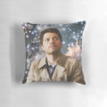Supernatural Castiel pillow with angel wings design