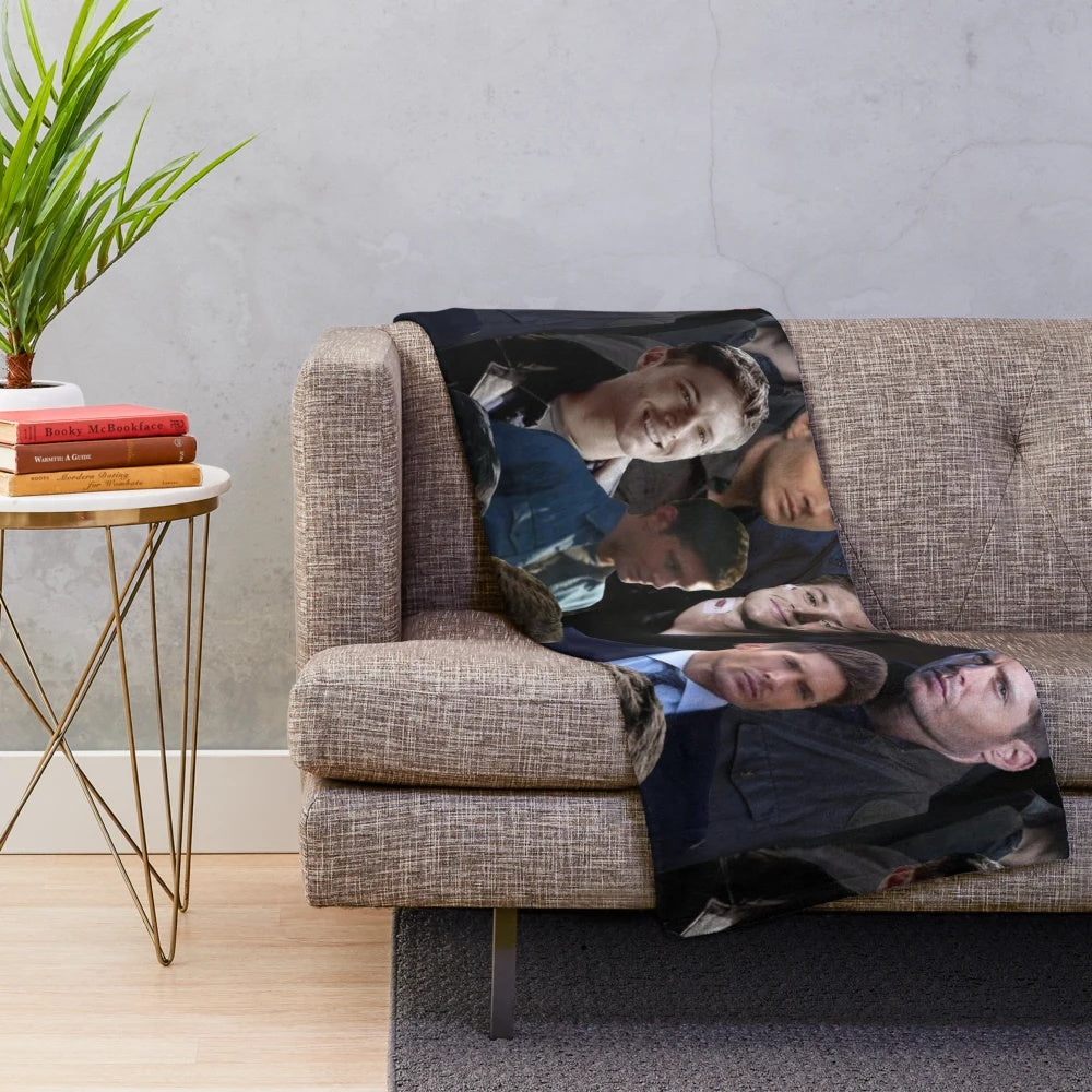 Supernatural Dean Winchester Collage Plush Blanket