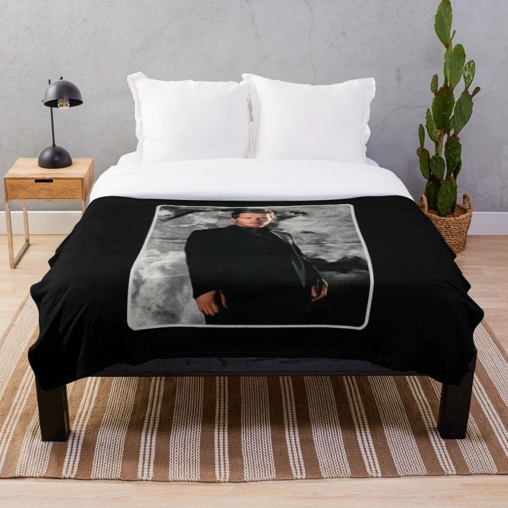 Klaus Mikaelson from The Vampire Diaries character portrait plush blanket