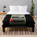 Plush blanket featuring a statement ends design inspired by the Magnus Archives podcast