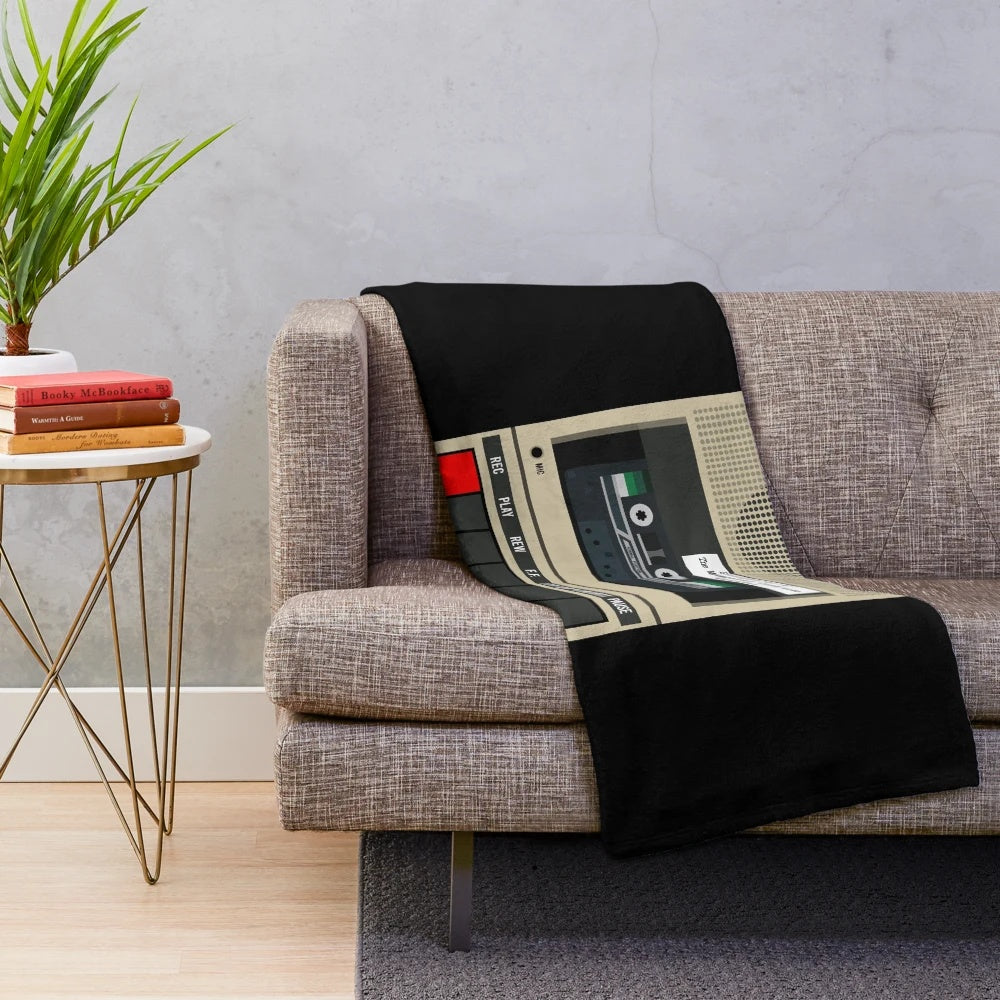 Plush blanket featuring a statement ends design inspired by the Magnus Archives podcast