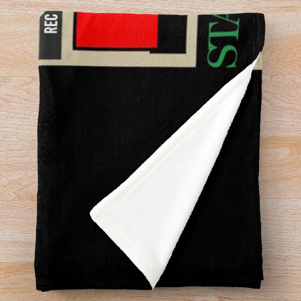 Plush blanket featuring a statement ends design inspired by the Magnus Archives podcast