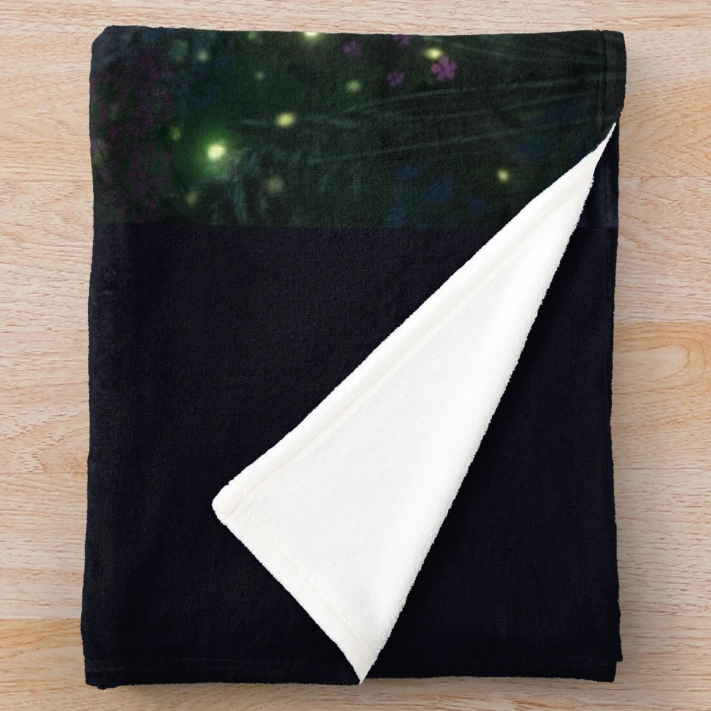 Supernatural-inspired Castiel plush blanket with angel wings