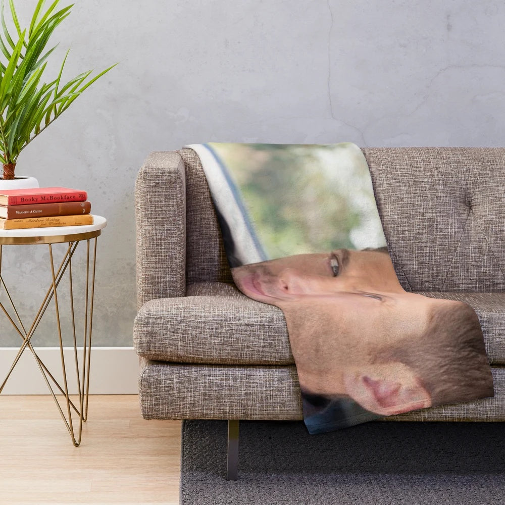 Supernatural inspired Dean Winchester plush blanket