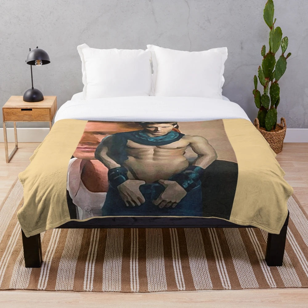 Supernatural Jensen/Dean Plush Blanket