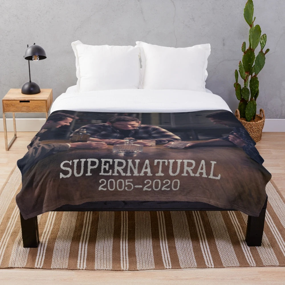 Supernatural-Inspired Plush Blanket for Fans