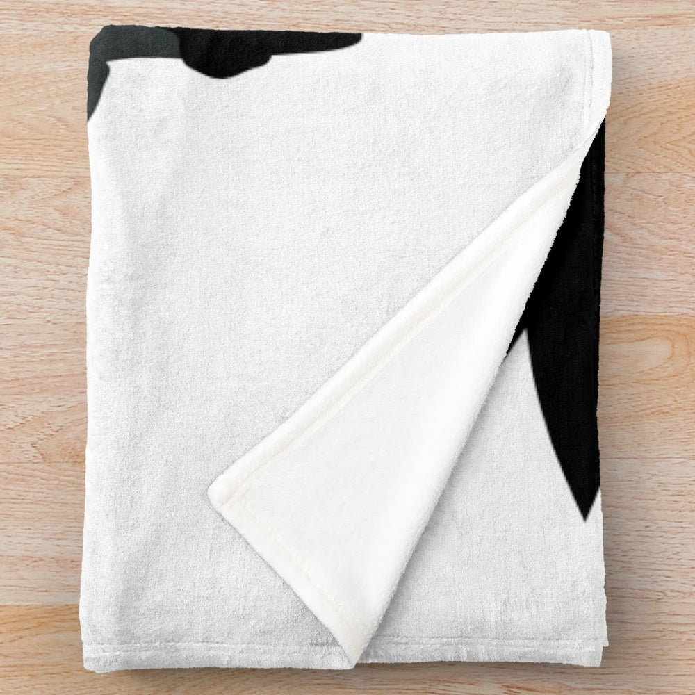 Supernatural-inspired plush blanket featuring a minimalist vector art design of the Winchester brothers