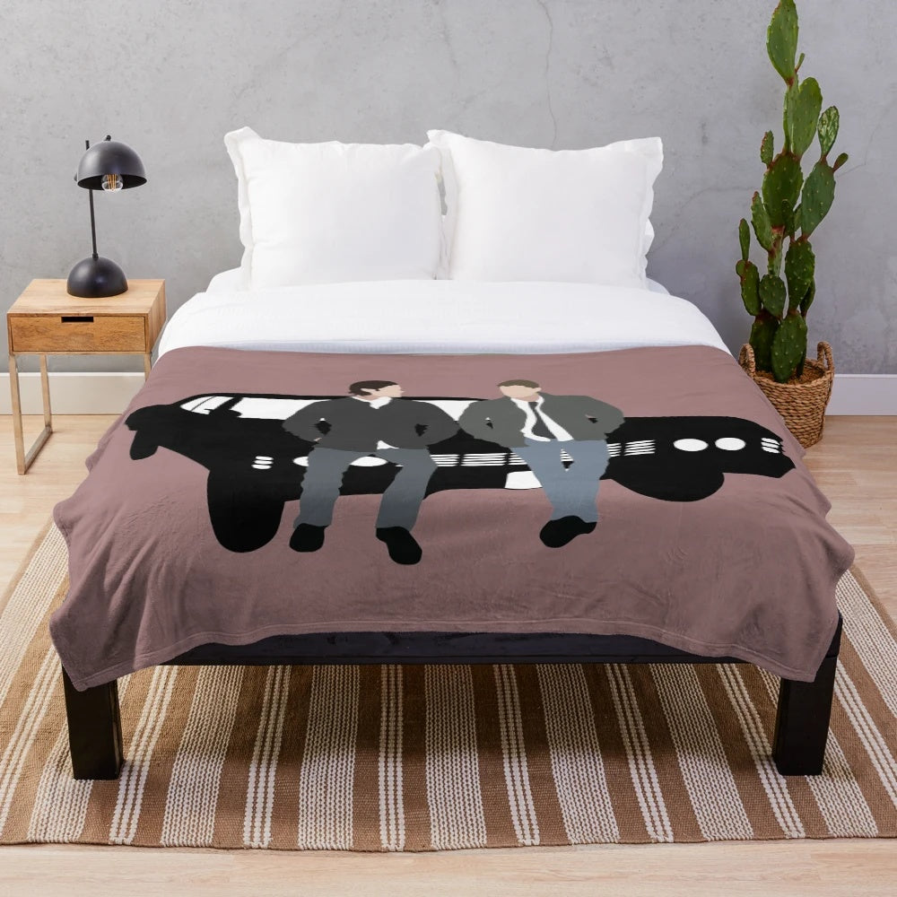 Supernatural Sam and Dean Winchester Plush Blanket