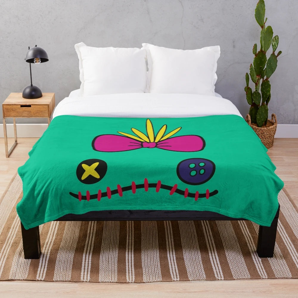 Soft and cozy plush blanket featuring the character Scrump from the supernatural/horror genre