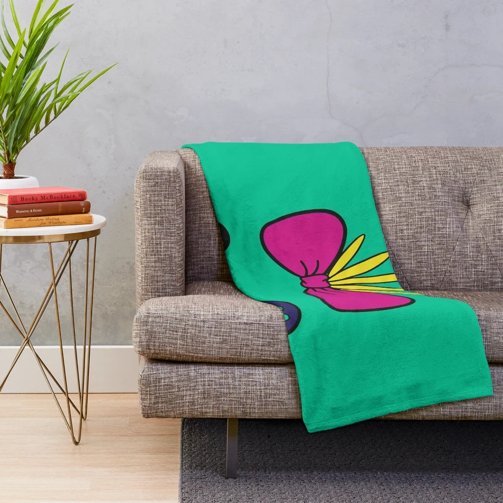 Soft and cozy plush blanket featuring the character Scrump from the supernatural/horror genre