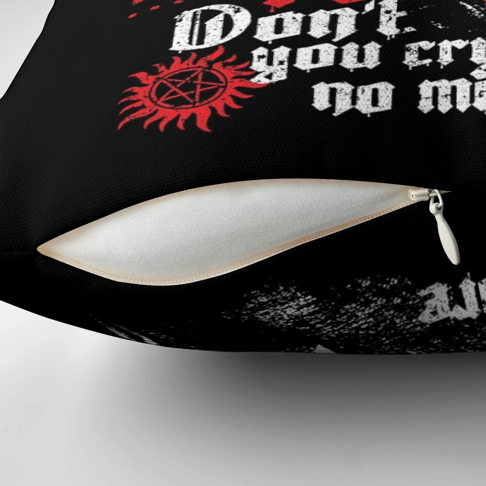 Supernatural Wayward Sons Castiel Winchester Brothers Decorative Pillow