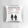 Supernatural Winchester Brothers Logic Pillow featuring Sam and Dean Winchester