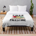 Plush blanket supporting the free Palestine cause