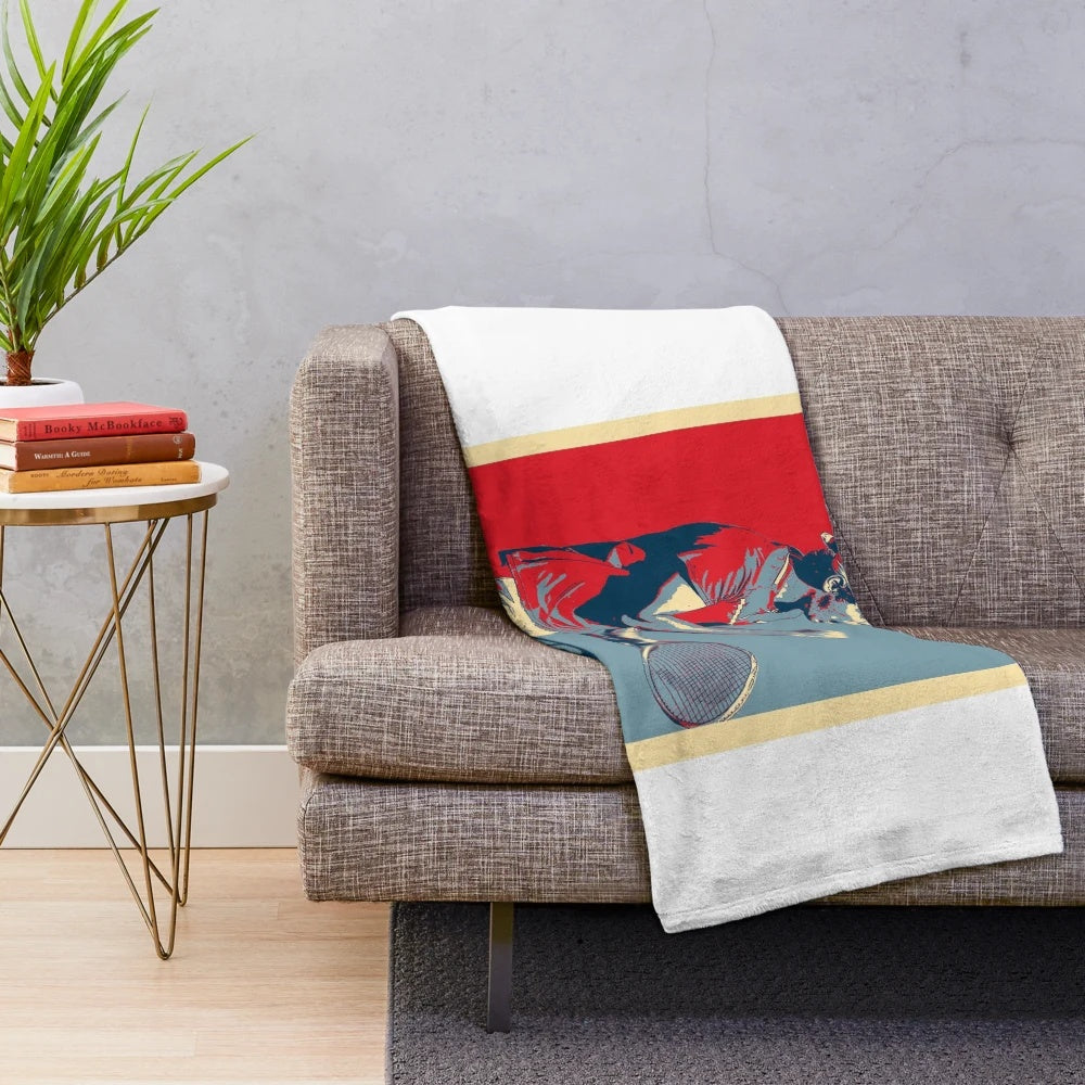 Taylor Fritz inspired plush blanket