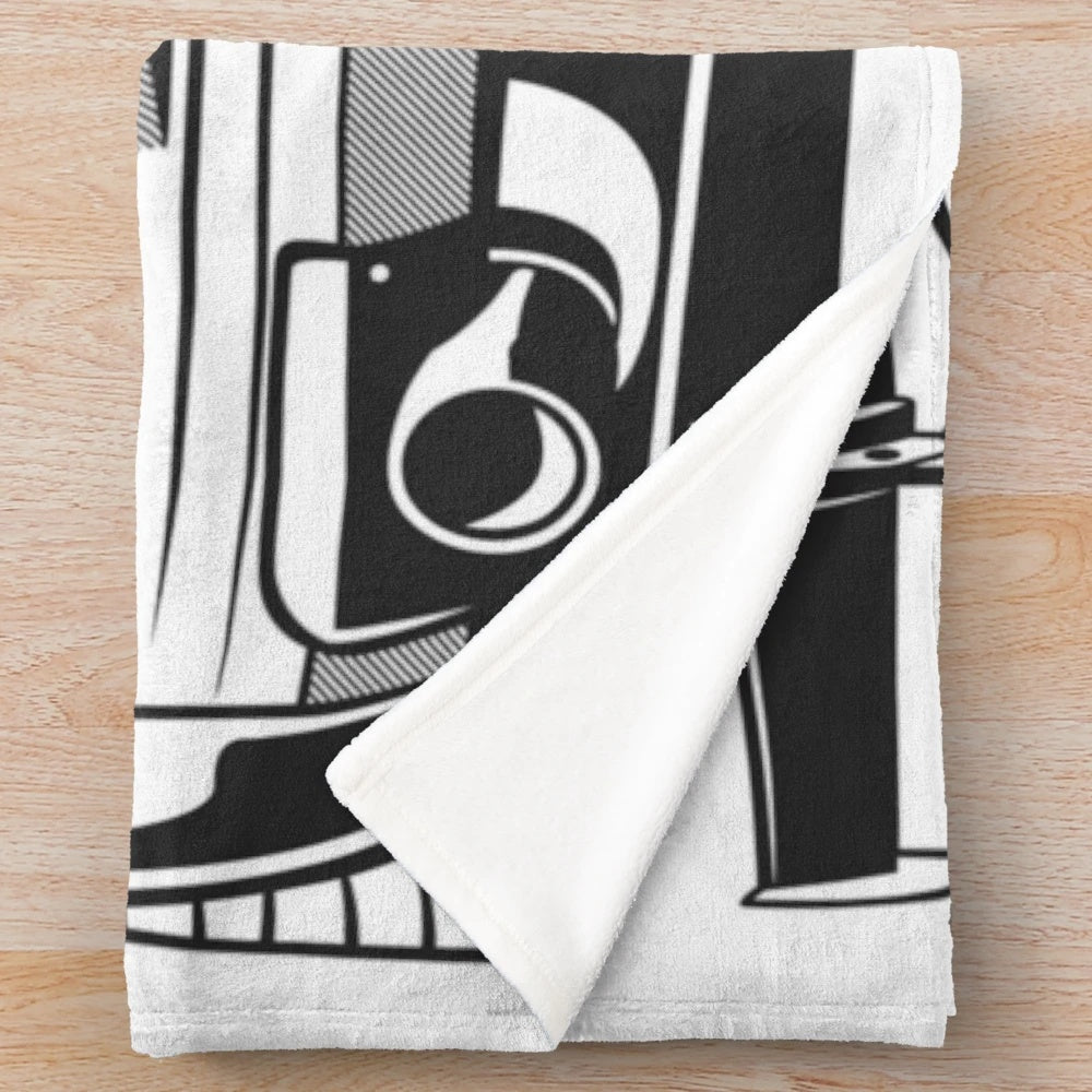 Toyota Supra-themed plush blanket for cozy comfort