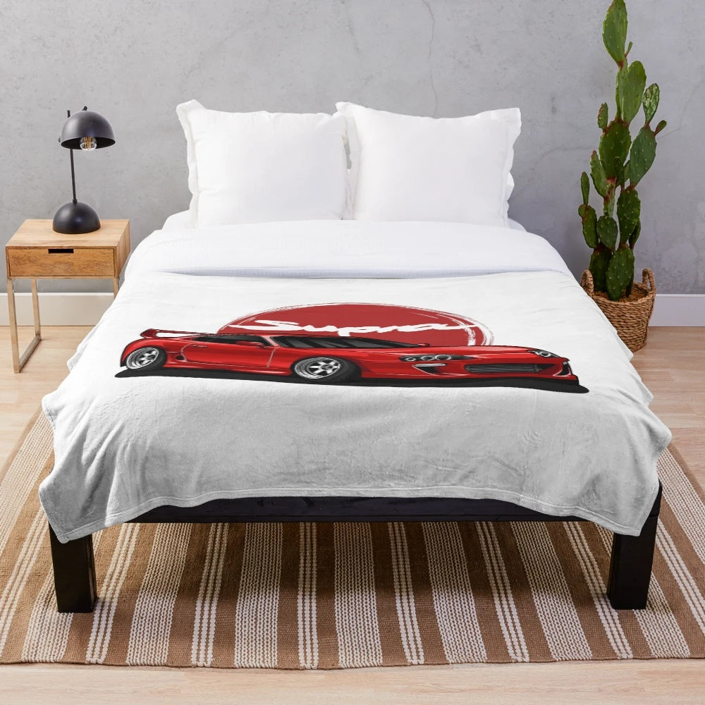 Supra MK-4 red candy plush blanket