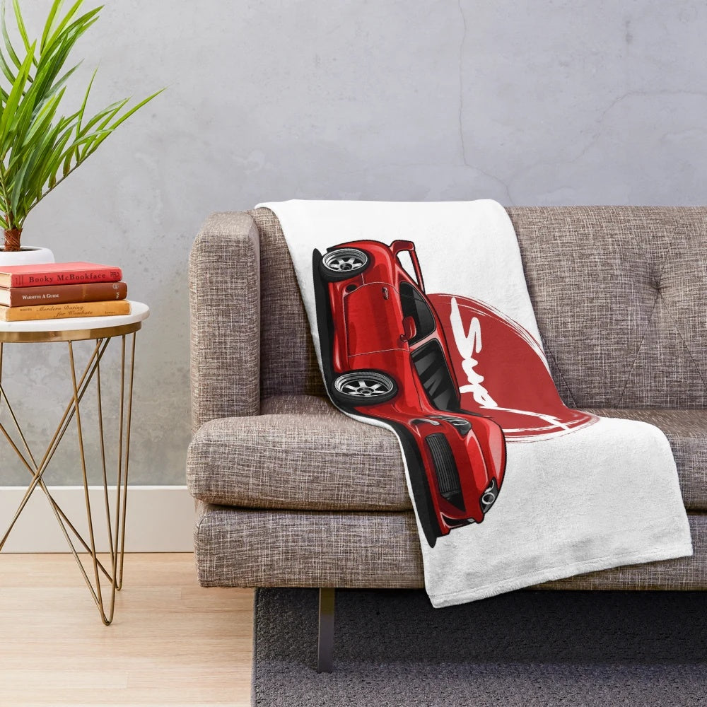 Supra MK-4 red candy plush blanket