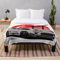 Toyota Supra MKIV plush blanket for car enthusiasts and JDM fans