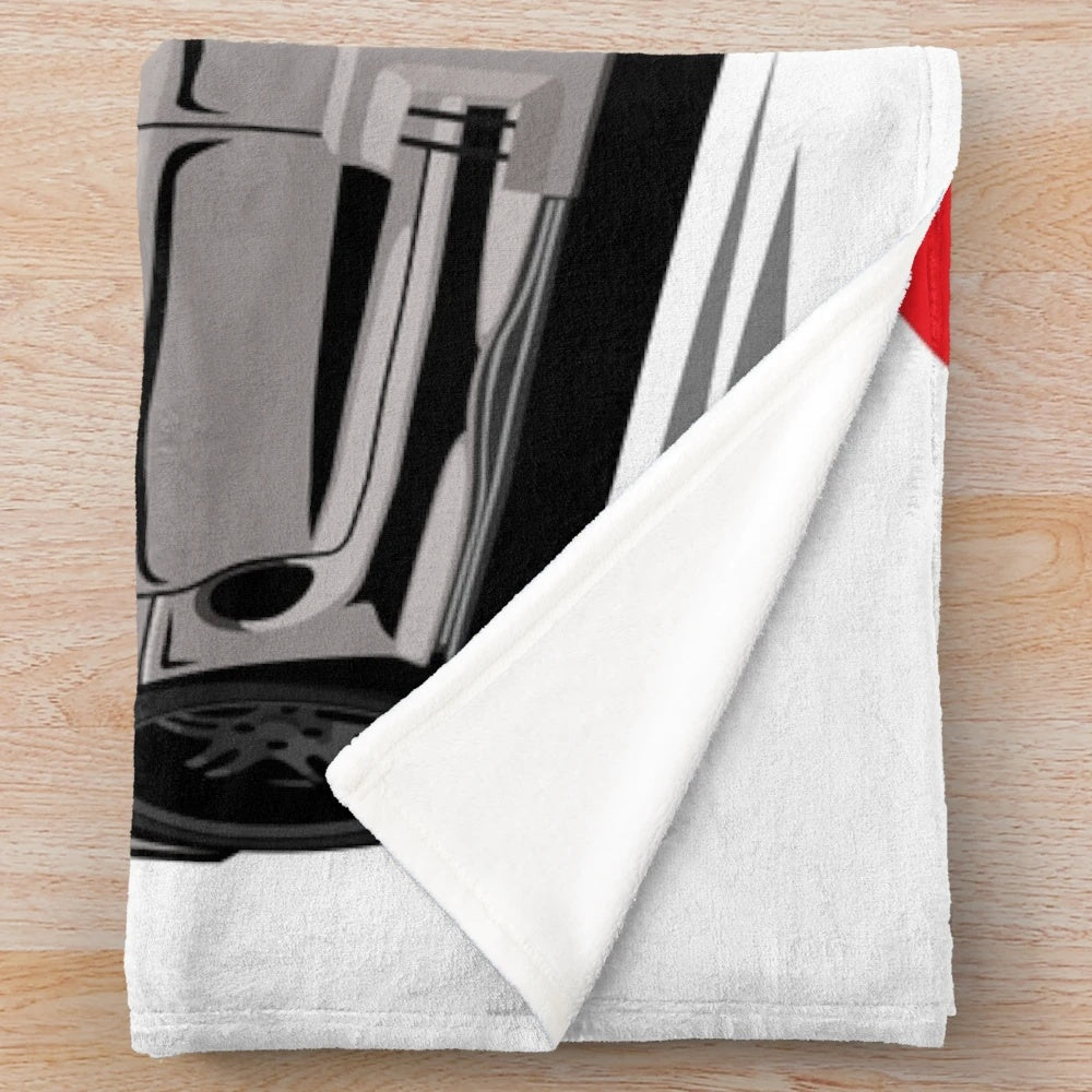 Toyota Supra MKIV plush blanket for car enthusiasts and JDM fans