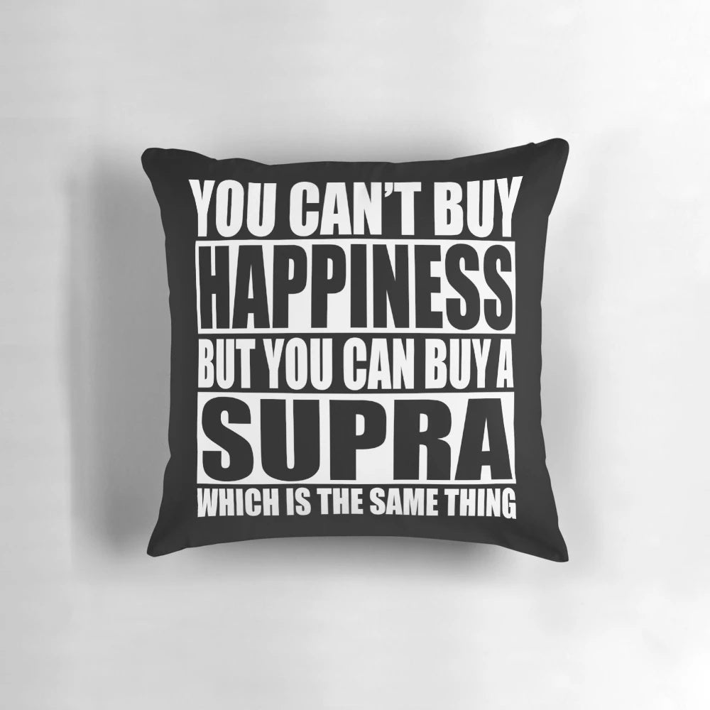 Soft and plush pillow featuring the iconic Toyota Supra design