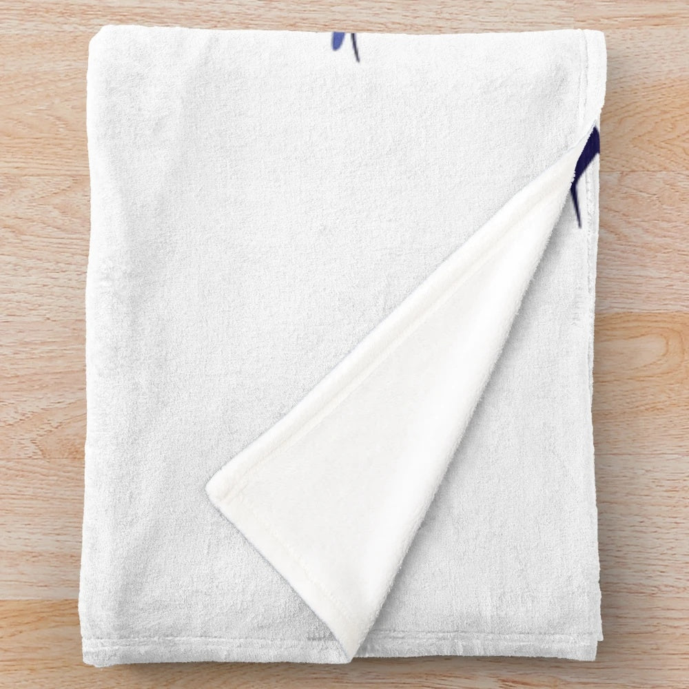 Wing foiling surfer plush blanket