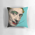 Salvador Dali inspired surreal art graphic print pillow